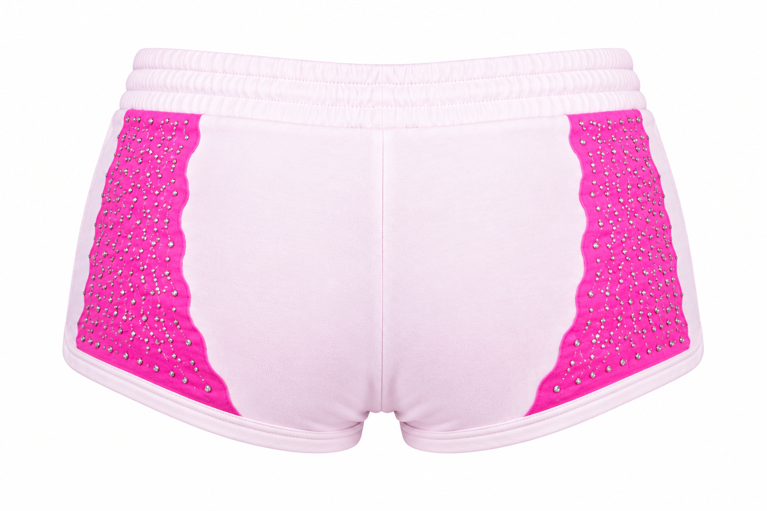 White & Pink Toweling Bralette & Short Set Packaging